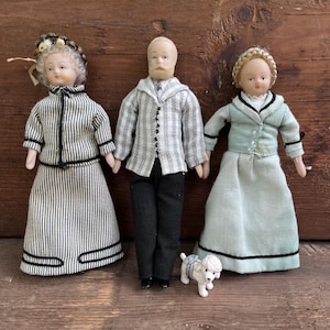 Vintage Trio of Del Prado Ceramic Dolls