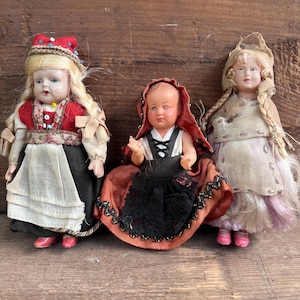 Trio of Vintage Dolls