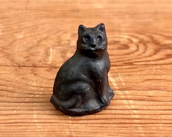 Antique Czech Glass Cat