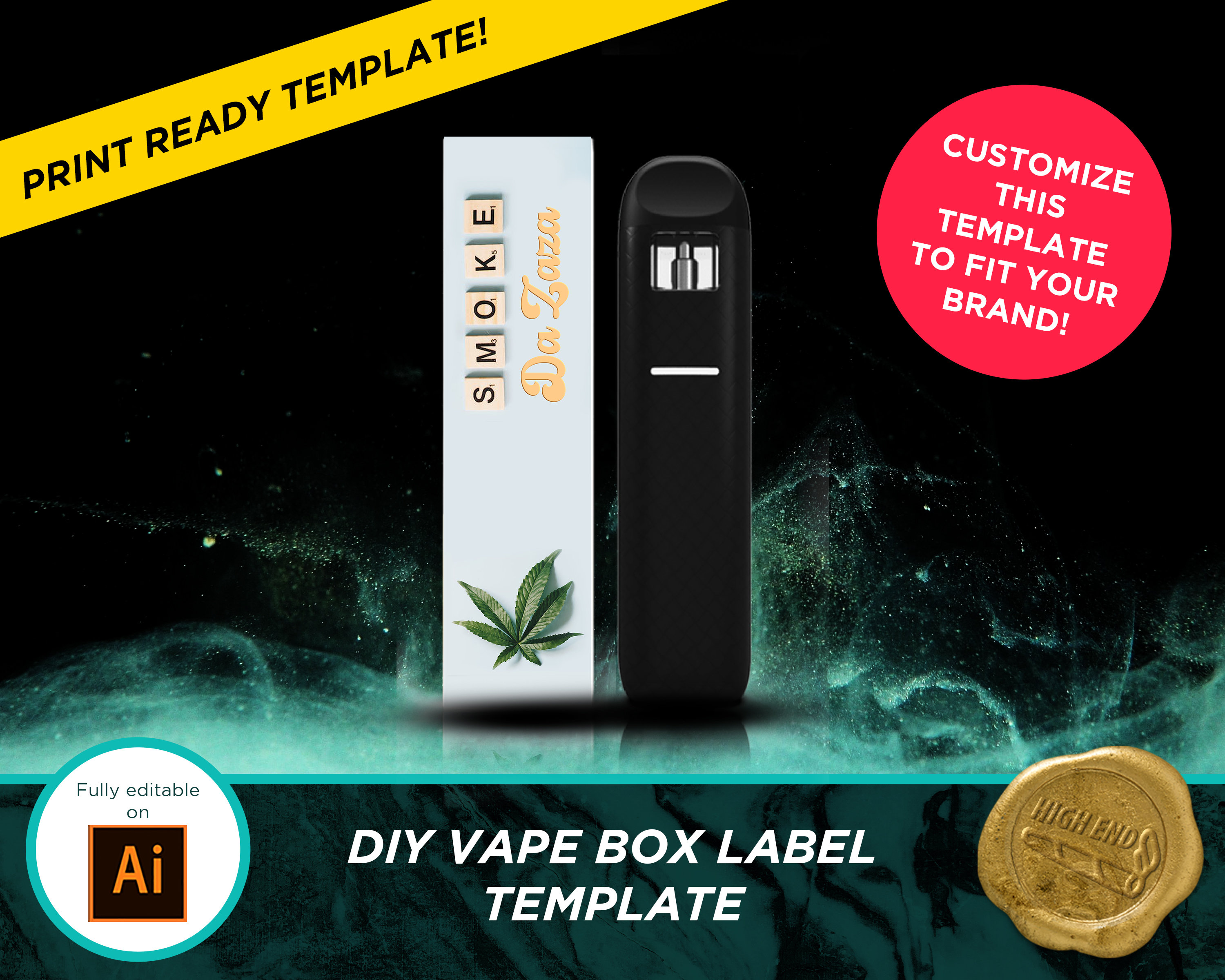 Neon Disposable Vapes Pen Template, White Cannabis Vapes, Discreet  Packaging Design, Black Vapes Device , Delta 8, Ready to Print Design - Etsy