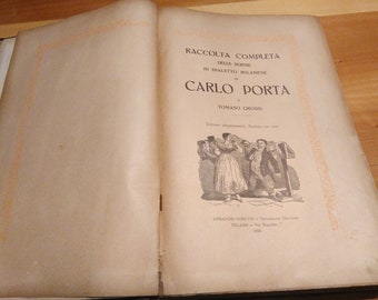 Carlo Porta - Tomaso Grossi - Colección de poemas milaneses, 1926