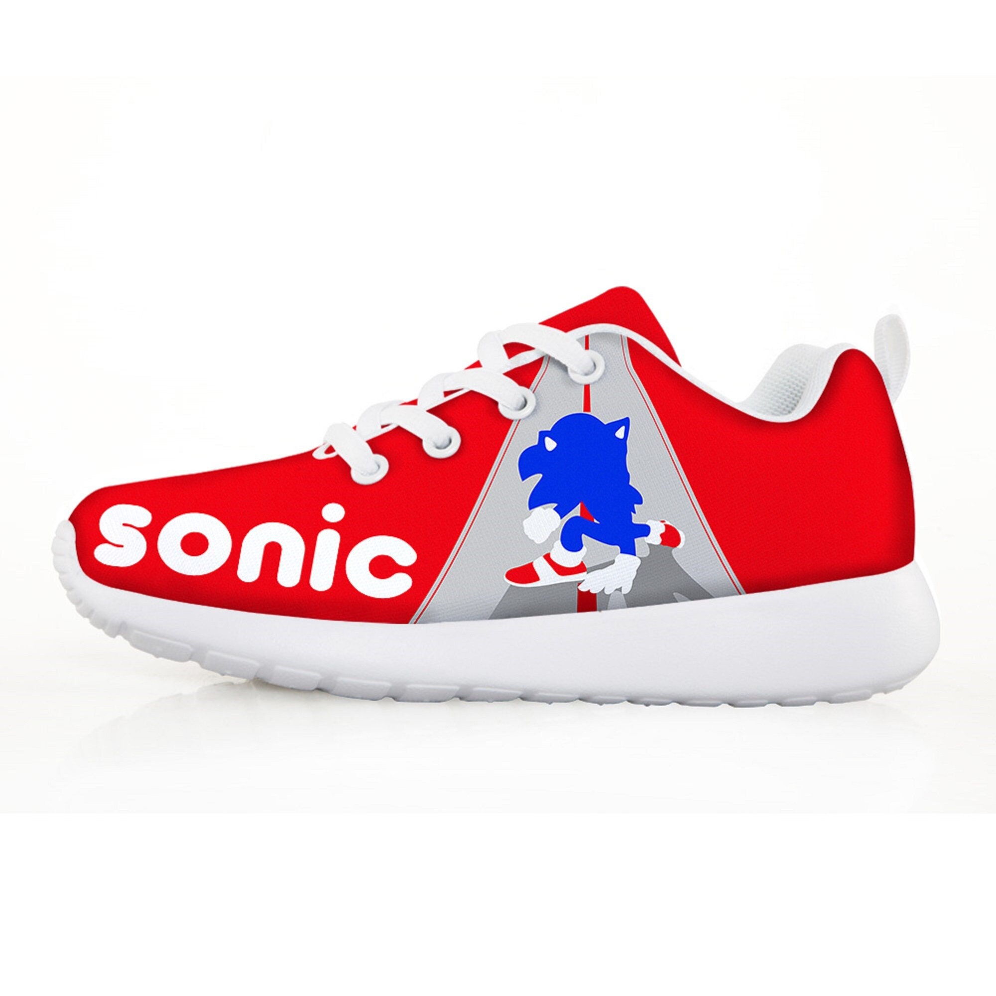Sonic Speed Shoes Kids' Custom Cosplay Shoes red Hedgehog Fast Sneakers  gift for children