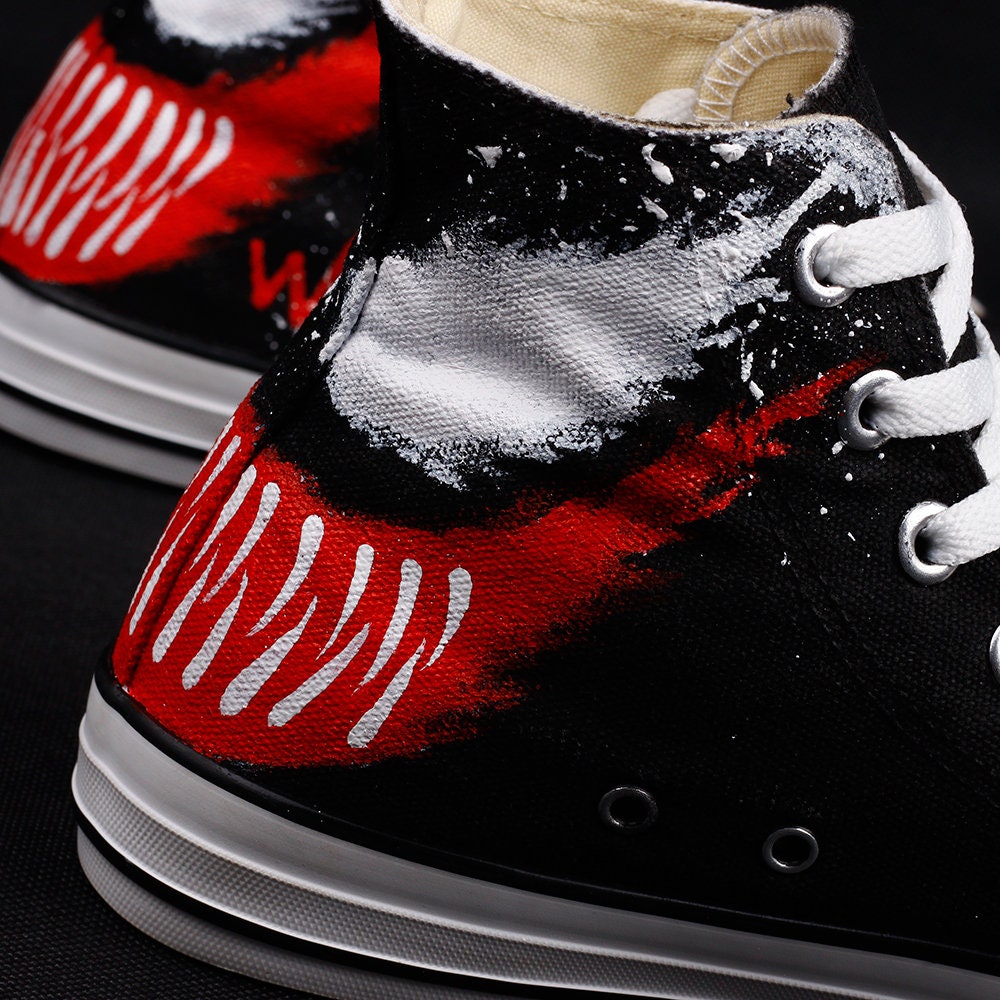 Venom Sneakers High Top Shoes Venom Edward Brock Hand Venom Sneakers High Top Shoes Venom Edward Brock Hand