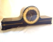 HERMLE WESTMINSTER chiming antique mantel clock art deco german mid century mechanical Junghans Hermle Kienzle Vintage rare design