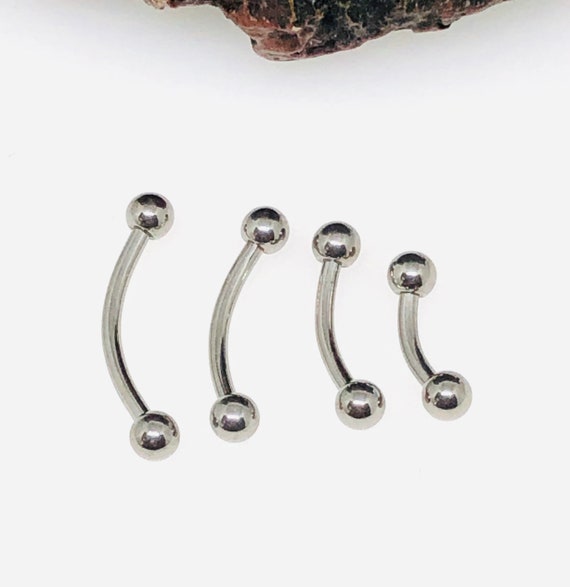 16g Curved Barbell Rook Eyebrow Helix Cartilage Piercing High Quality G23 Titanium Body Jewellery With Balls