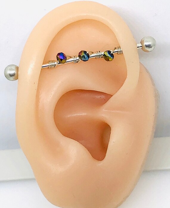 Industrial piercing jewelry sterling silver deals
