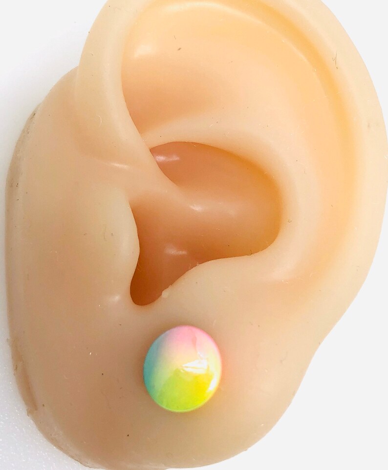 Multi Colour Ear Tunnel Flesh Plug Earring Body Piercing Etsy