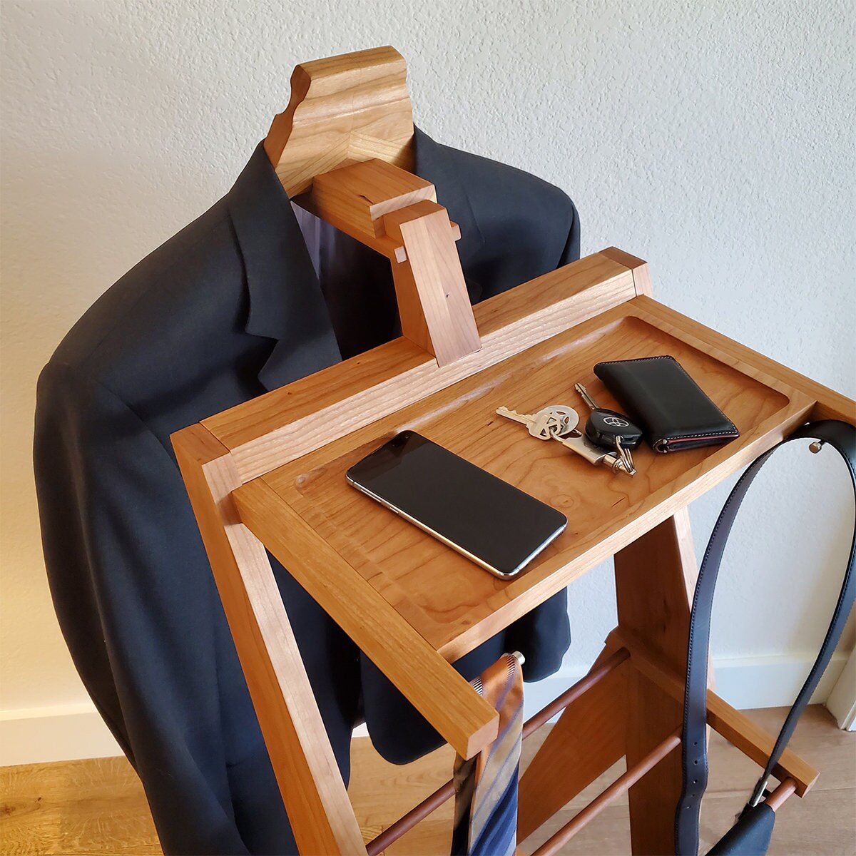 Mid century Modern Men s Valet Stand Etsy