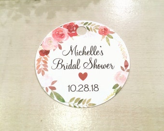 Candle favor tags | Etsy