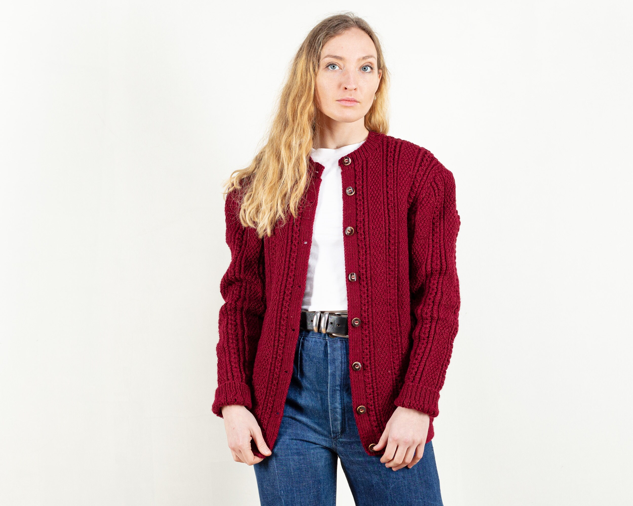 oversized button up sweater