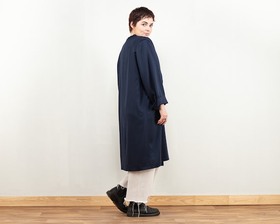 Blue Women Coat vintage elegant opera overcoat si… - image 2