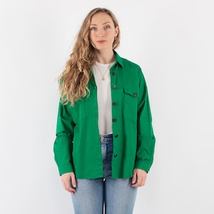 90er Jahre Arbeitshemd, Größe L, Vintage Chore Jacke, Teller für Arbeit, Leinenjacke, Kulturerbe Arbeitskleidung, Minimalistische Arbeitskleidung, Americana Style