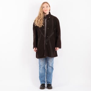 80s Sheepskin Shearling Coat, Size L Vintage Shearling Coat, Western Cowgirl Coat, Vintage Outerwear, Western Ranch Wear, Womens Clothing