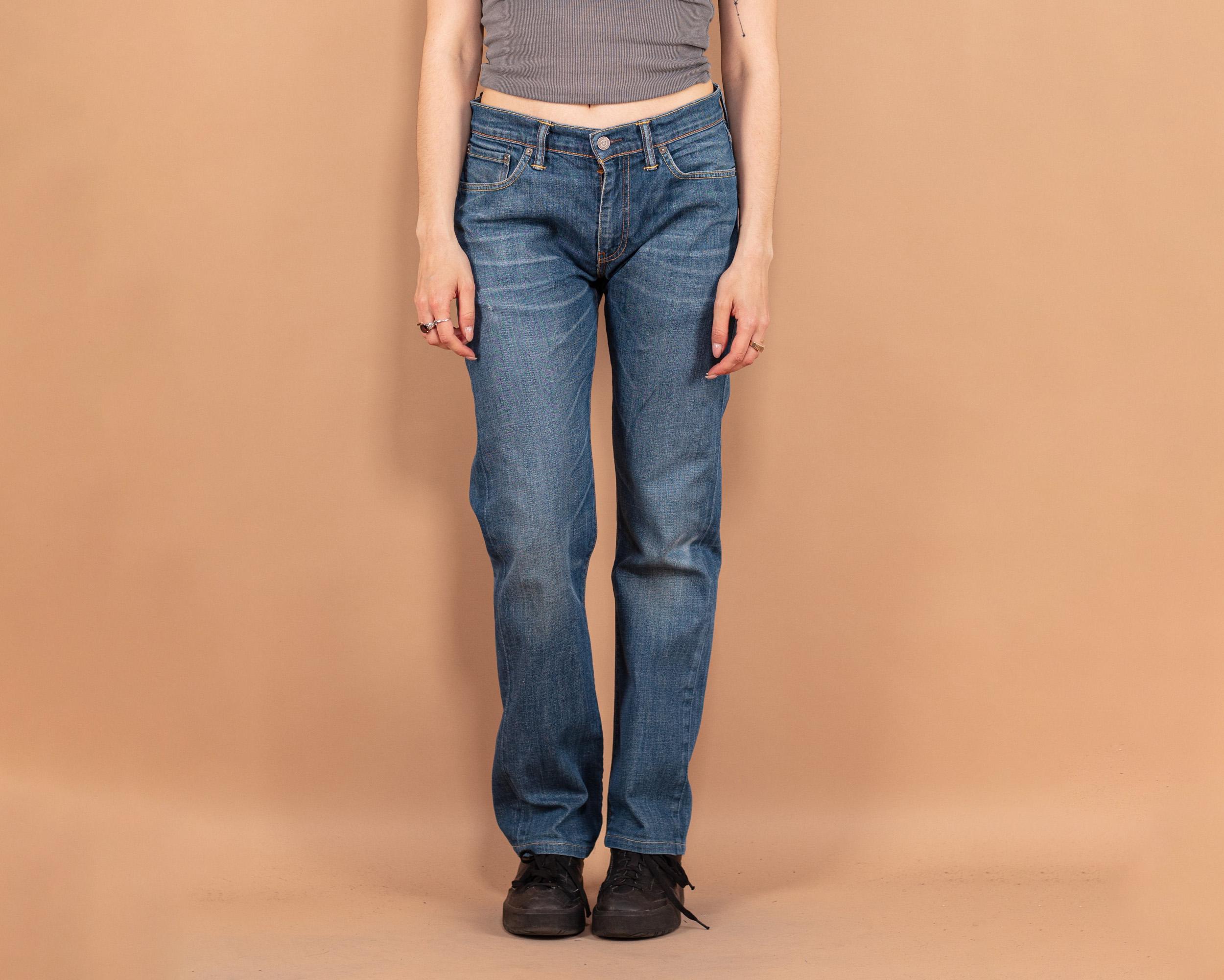 Y2K Levi's 504 Jeans, Vintage Medium Wash Denim, Women's Size L - Etsy