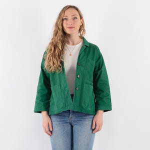 90s Work Jacket, Size XS/S, Vintage Chore Jacket, Utility Chore Coat, Canvas Jacket, Heritage Workwear, Minimalist Workwear, Americana Style