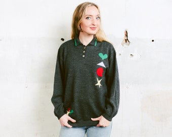 polo graphic sweater
