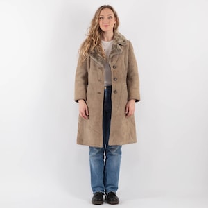 Distressed Sheepskin Coat 70s, Size XS/S Vintage Sheepskin Coat, Shearling Afghan Coat, Rugged Outerwear, NorthernGirlStore, Womens Clothing