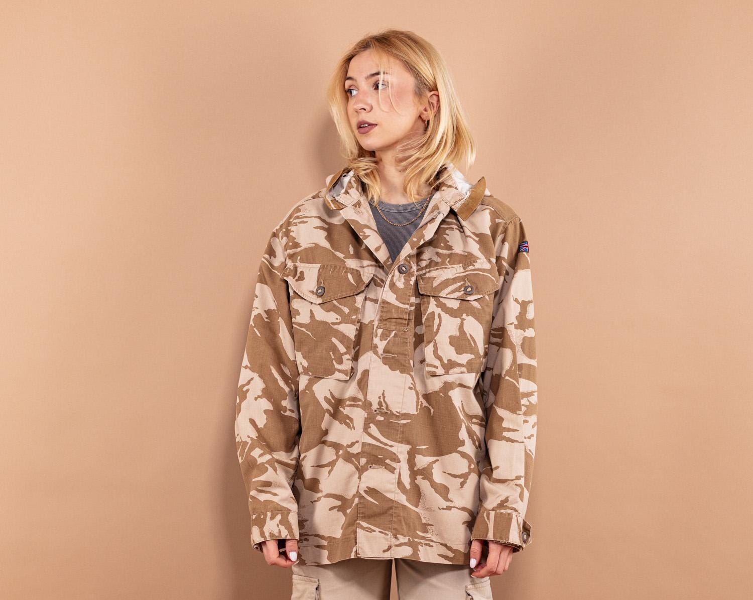 00s y2k military camo field jacket ジャケット・アウター
