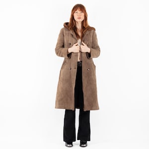 manteau vintage en peau de mouton effet vieilli, taille XS/S manteau en peau de mouton vintage, pardessus rétro, vêtements occidentaux robustes, bohème vintage, NorthernGirlStore