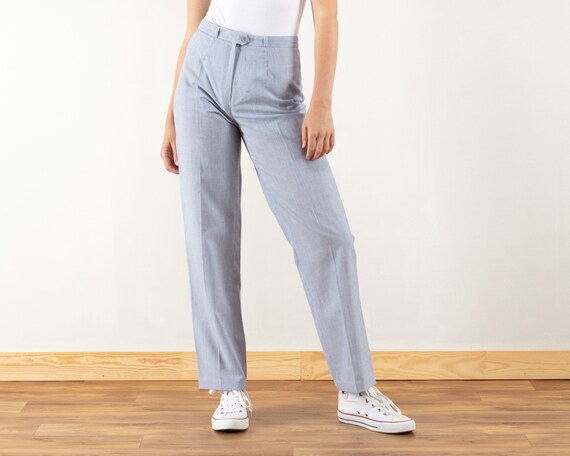 Pants Women Vintage 90s Trousers Light 