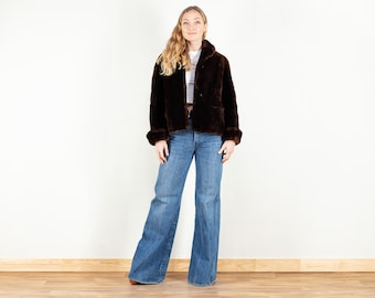 brown pu jacket