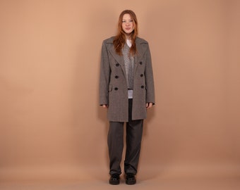 Vintage jas jaren 90 van Scotch & Soda-wolmix, oversized L