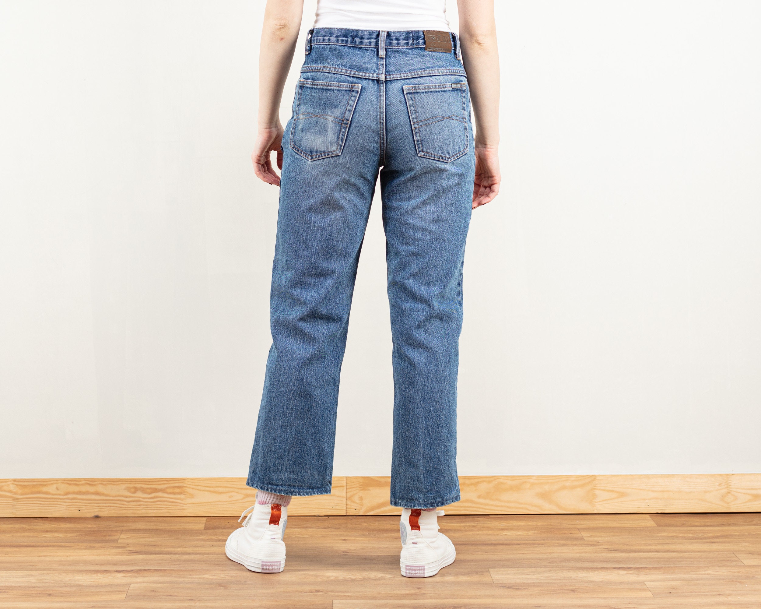 High Waist Jeans Vintage Women Medium 
