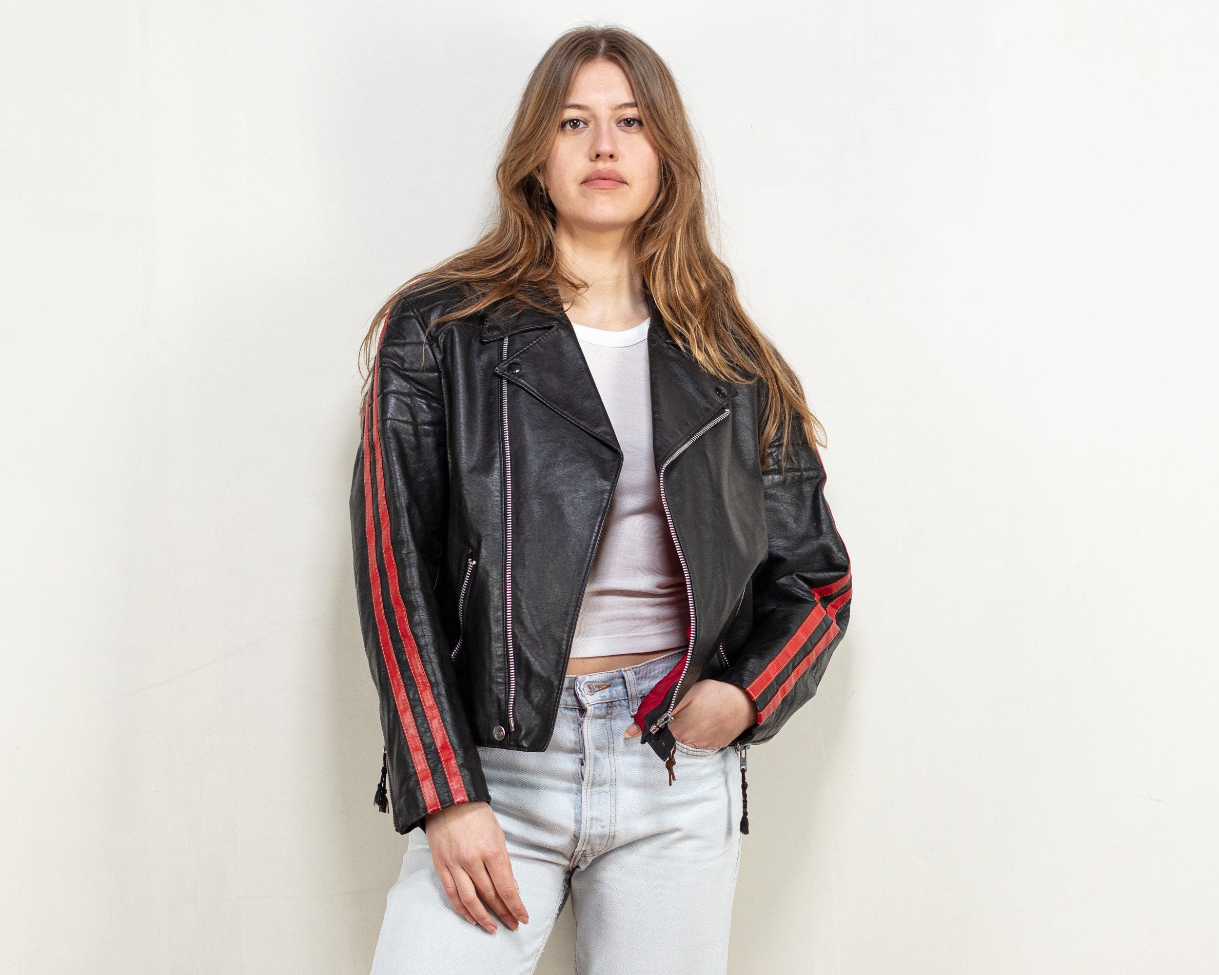 店頭受取対応商品 80s Leather Jacket ジャケット/アウター 30 Classic 80s Fashion Outfits ...