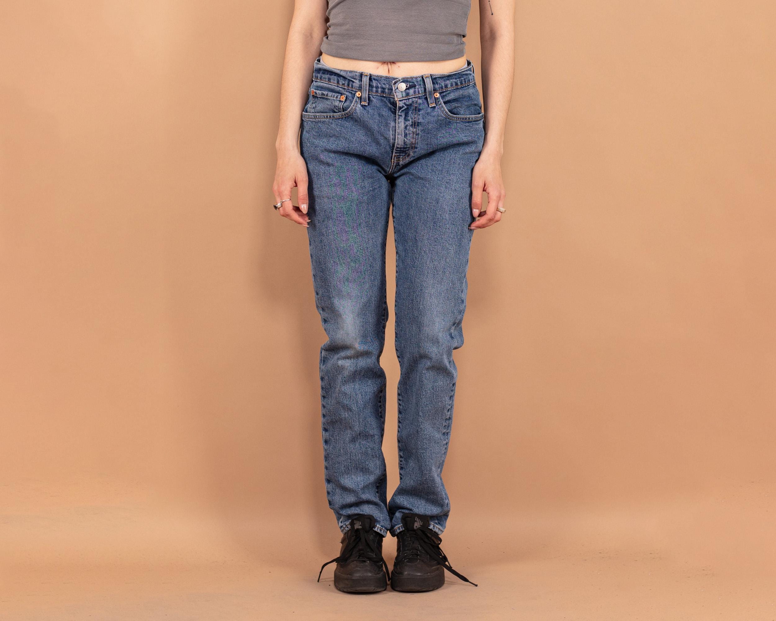 Y2K Levi's 502 Jeans, Vintage Denim Medium Wash, Women's Size L - Etsy