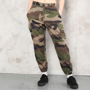 Camo Military Pants 90s Boho Summer Army Green Pants Mid Rise - Etsy