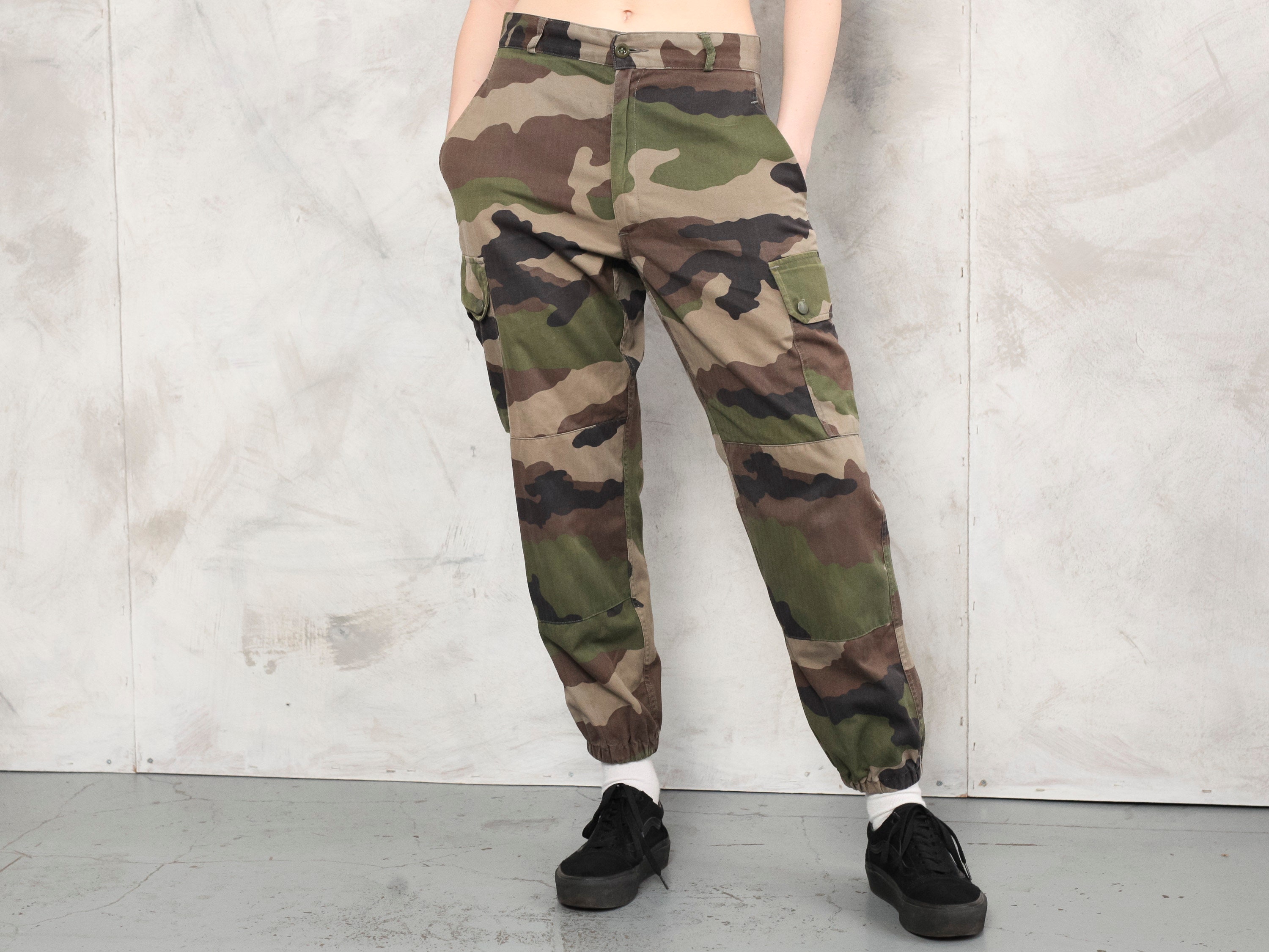 American Military Desert Camouflage Tactical Cargo Pants Men Clothing  Straight Baggy Pants Japanese Vintage Casual Trousers