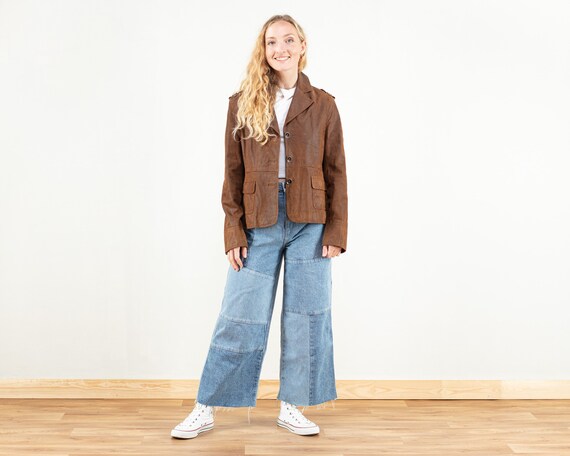 Women Leather Jacket Vintage 70s Cowgirl Jacket Genuine - Etsy Canada