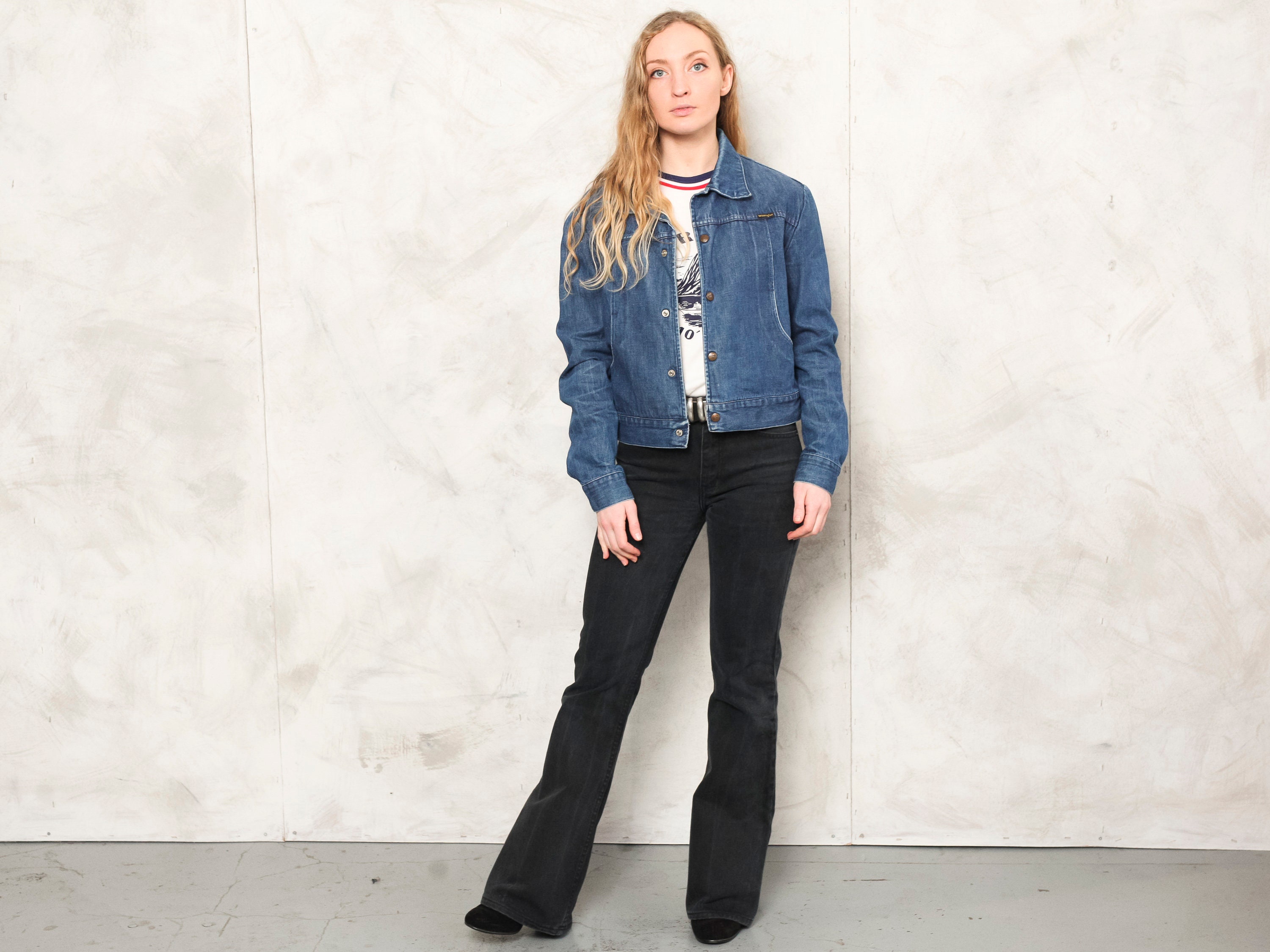 70s Denim Jacket Vintage Wrangler Jean 