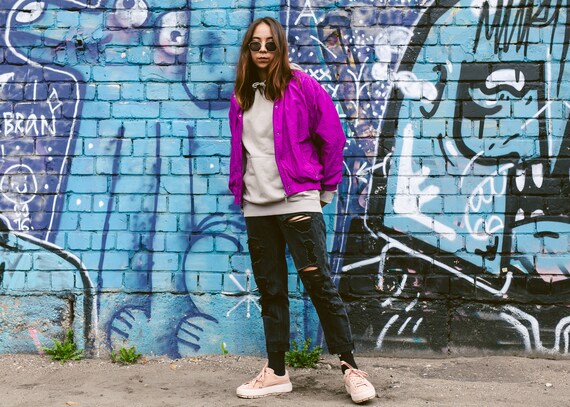 90s outfits with windbreakers