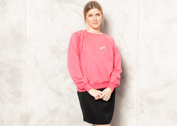 Bright pink sweatshirt clearance womens