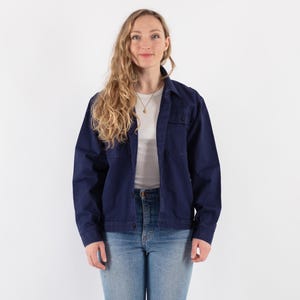 Veste de corvée des années 70, taille M, veste de corvée vintage, manteau de corvée utilitaire, veste en toile, vêtements de travail patrimoniaux, vêtements de travail minimalistes, style américain