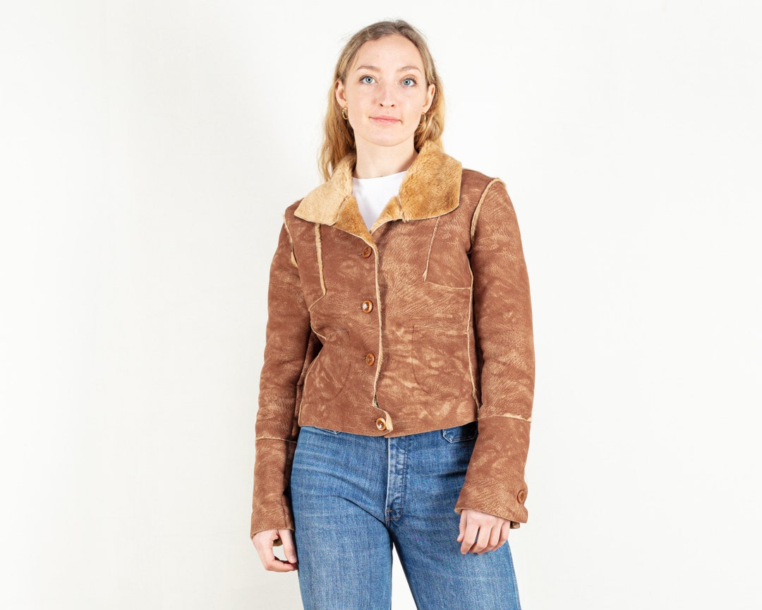 Sherpa and deals suede jacket