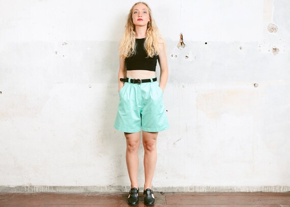 high waisted shorts 80s
