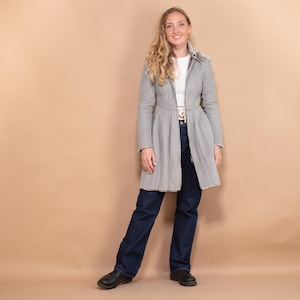Winter Faux Sheepskin Coat 00&#39;s, Size XS, Vintage Sherpa Trim Coat, Warm Coat, South Western Coat, Womens Clothing, Penny Lane Coat, Afghan