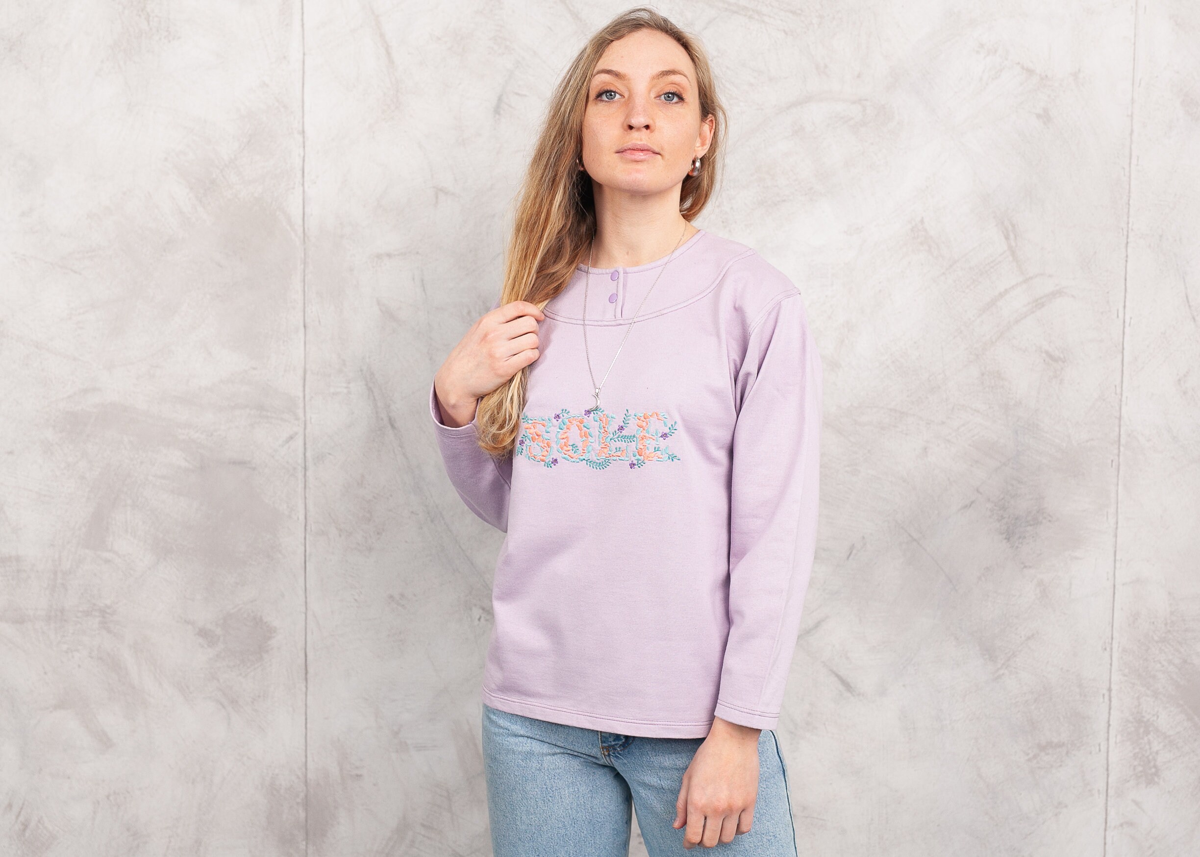 Vintage Pastel Purple Sweatshirt 