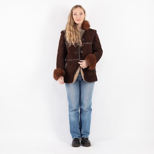 70&#39;s Sheepskin Shearling Coat, Size S Vintage Brown Sheepskin Coat, Shearling Afghan Coat, Boho Hippie Apparel, Almost Famous, Penny Lane