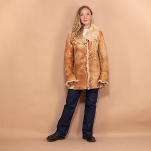90&#39;s Sheepskin Shearling Coat, Size L Vintage Shearling Coat, Shearling Afghan Coat, Boho Hippie Apparel, Old Fashioned, NorthernGirlStore