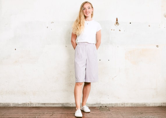 knee length wide leg shorts