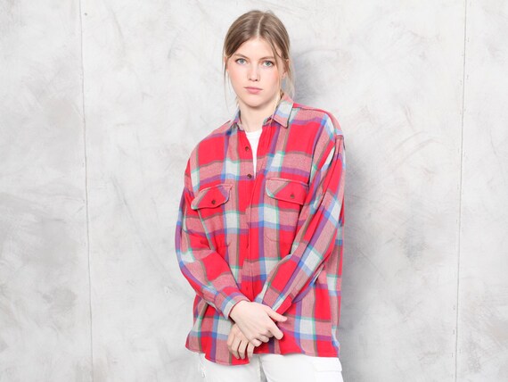 Check shirt womens best sale style