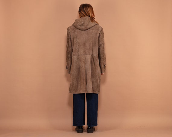 Hooded Sheepskin Coat 70's, Size Large, Vintage S… - image 3