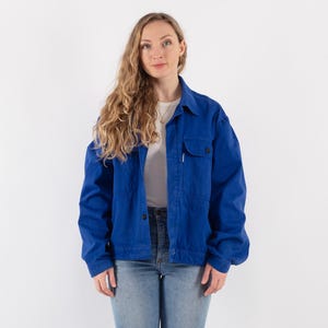 Veste de corvée des années 70, taille XL, veste de corvée vintage, manteau de corvée utilitaire, veste en toile, vêtements de travail patrimoniaux, vêtements de travail minimalistes, style américain