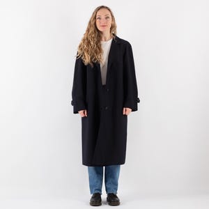 Oversized Mac Coat 90&#39;s, Size L Mac Overcoat, Everyday Spring Coat, Office Style Trench Coat, Commuter Coat, Minimalist  Mod Outerwear