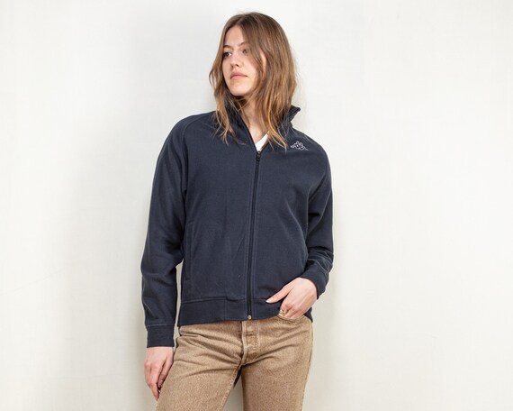 Kappa Fleece Jacket 90 s Vintage Women Full Zip Fleece Jacket