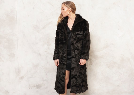 80s Faux Fur Coat Vintage Brown Coat Soft Teddy Co