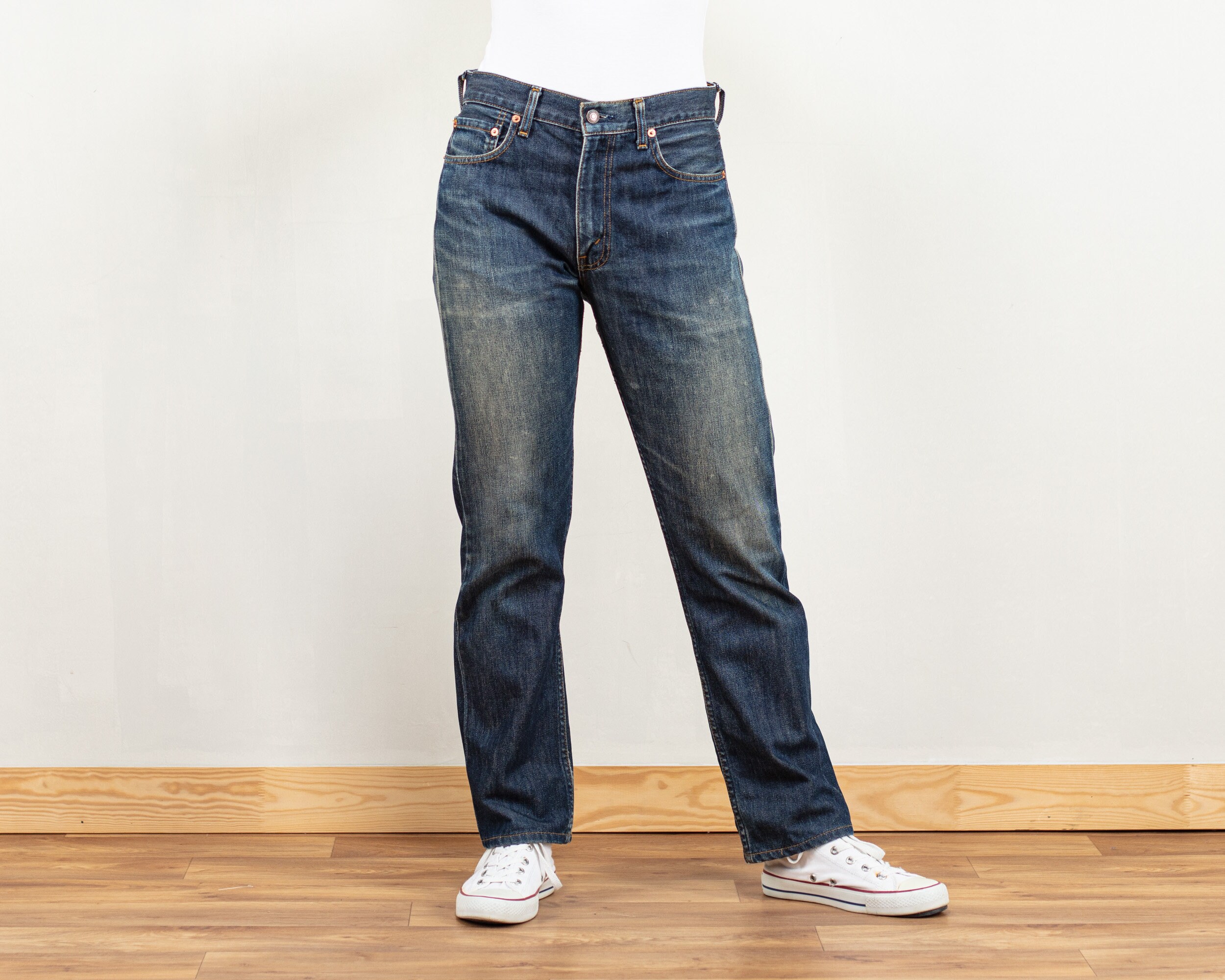 LEVIS 505 Jeans Dark Wash Denim Pants 